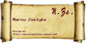 Marcu Zselyke névjegykártya